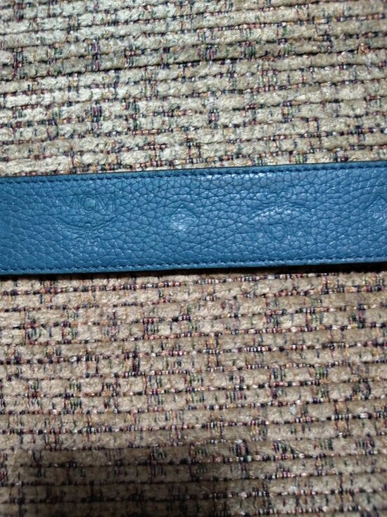 100% AUTHENTIC MCM Embossed Leather Monogram Reversible Belt - 35.5 ” Last Hole main image 6